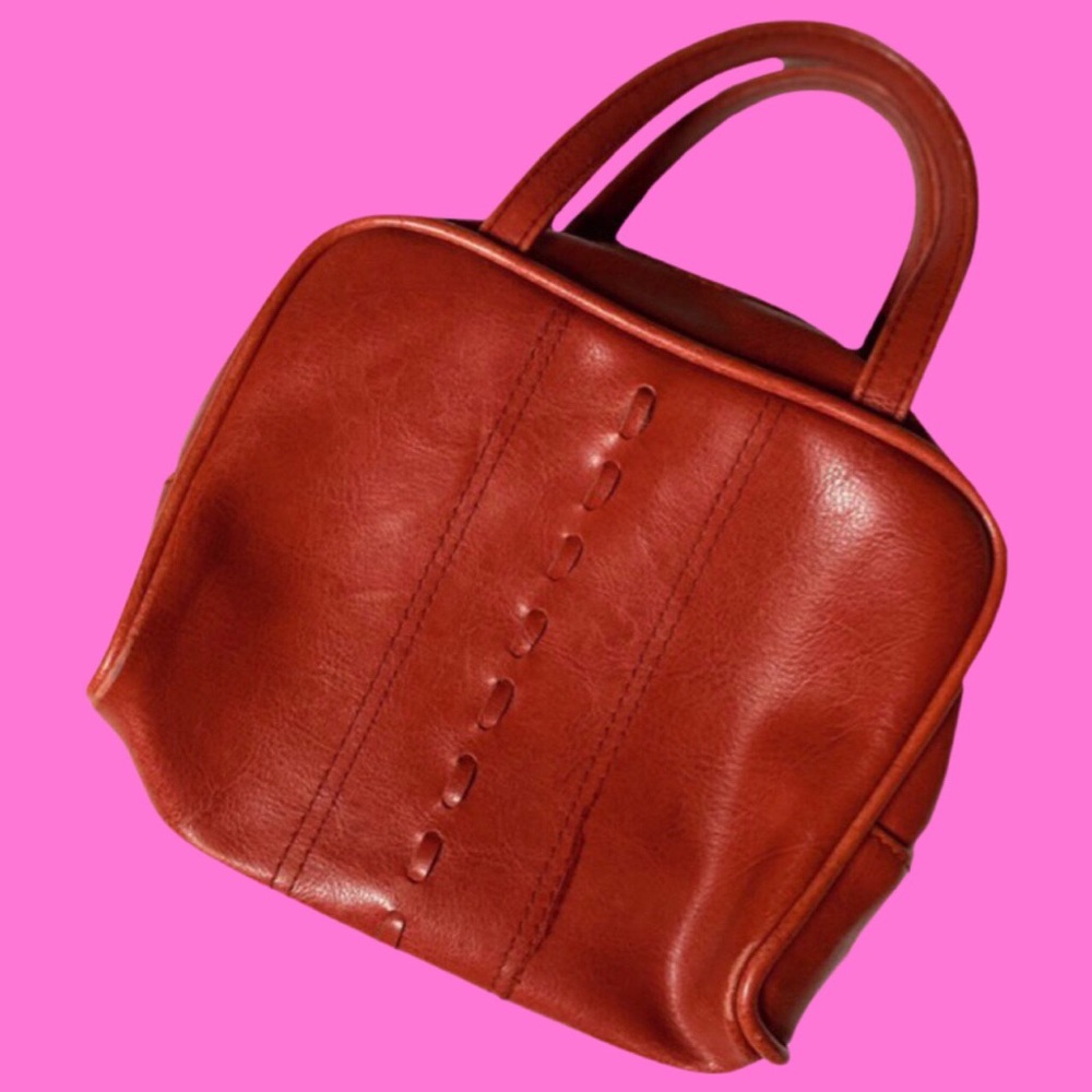 Red mini bag.